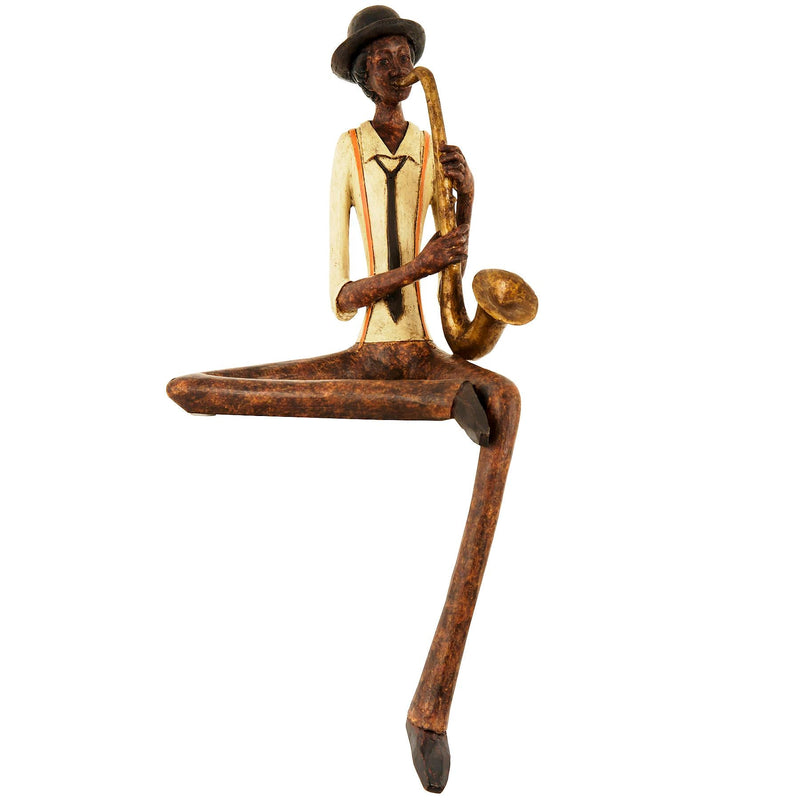The Perfect Gift: Hill Interiors' Exquisite Sitting Jazz Band Saxophonist Figure