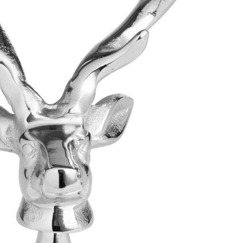 Silver Nickel Stag Head Detail Bottle Opener