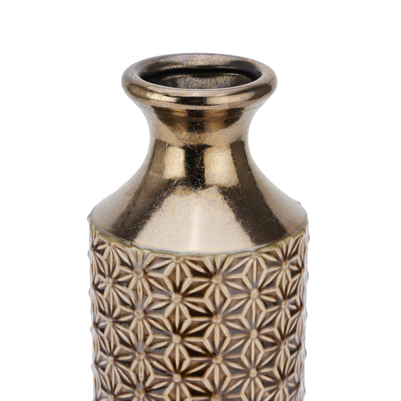 Seville Collection Caramel Fluted Vase