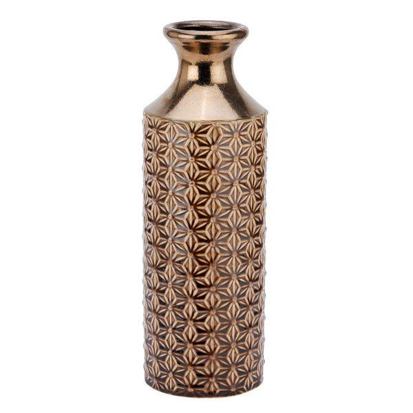 Seville Collection Caramel Fluted Vase