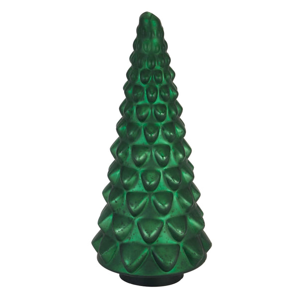 Noel Collection Forest Green Glass Decorative Tree