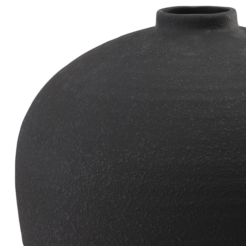 Matt Black Tall  Astral Vase