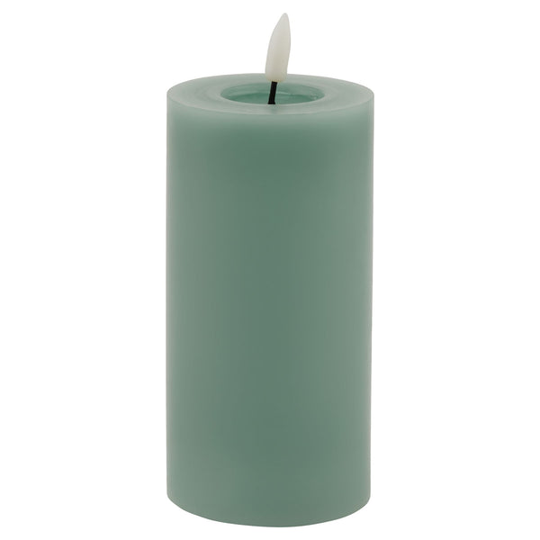 Luxe Collection Melt Effect 3x6 Sage LED Wax Candle
