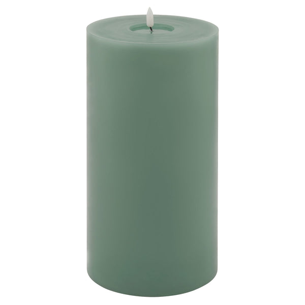 Luxe Collection Melt Effect 6x12 Sage LED Wax Candle