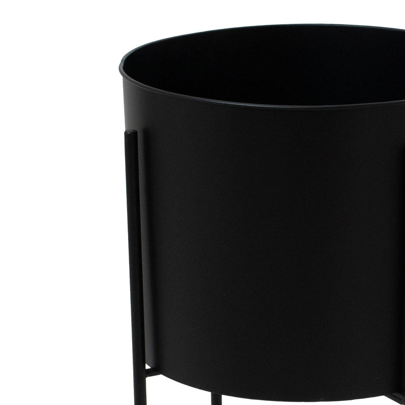 Large Matt Black Planter On Frame